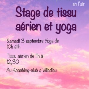 Stage samedi 03/09/2022 – Tissus aérien et yoga